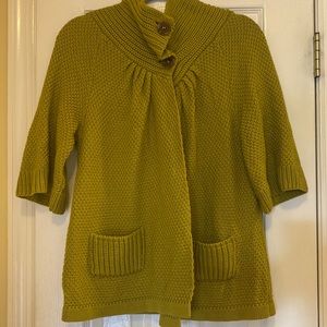 Shae Lime Short Sleeve Sweater